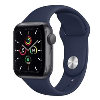 APPLE 워치 SE 40mm 스페이스 그레이 알루미늄 케이스 (스포츠 밴드) 스마트워치