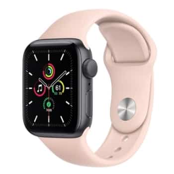 APPLE 워치 SE 44mm 스페이스 그레이 알루미늄 케이스 (스포츠 밴드)