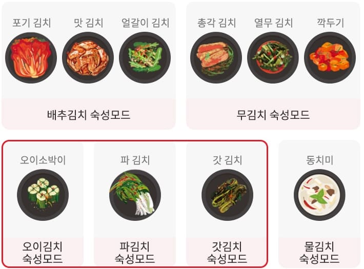 딤채 냉장고 종류별 김치 맞춤 숙성 모드 NEW